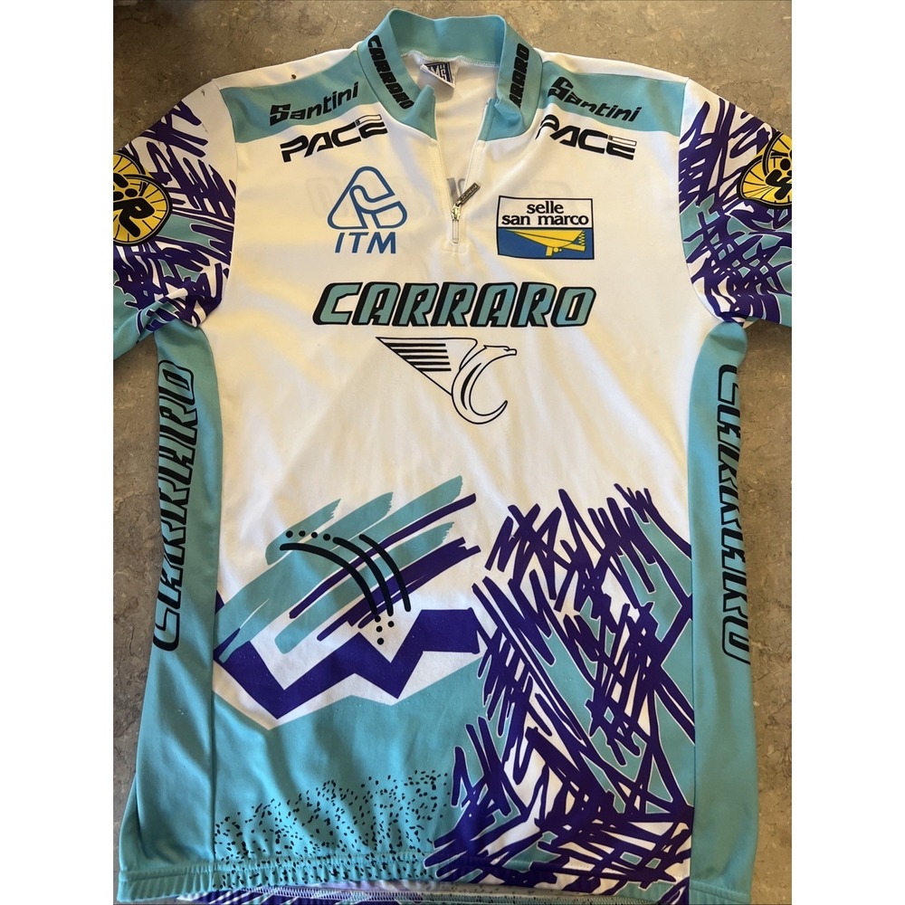 SANTINI SMS Cycling Jersey Size XL Man Shirt Sport Vintage